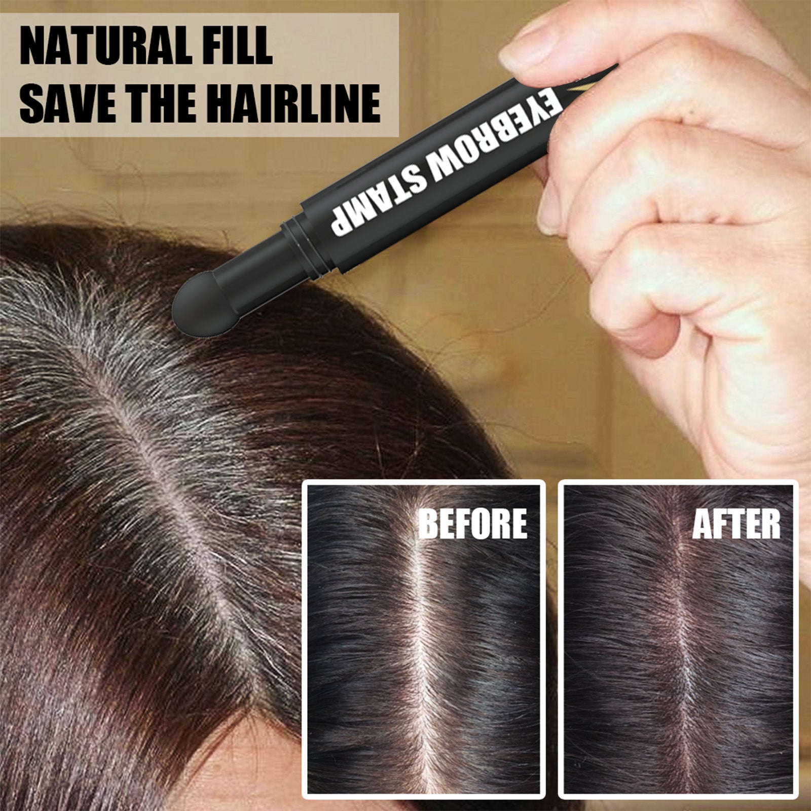 Eyebrow Printing Pen, Quick Makeup Eyebrow Natural Hairline Lazy Easy Waterproof With Eyebrow Card Eyebrow Brush