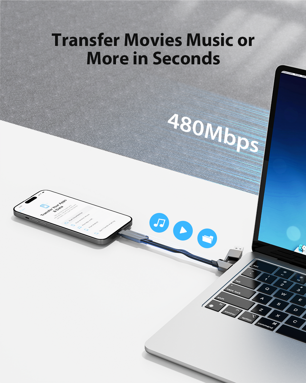 Unicharge I 6-in-1 Keyring Cable 100w