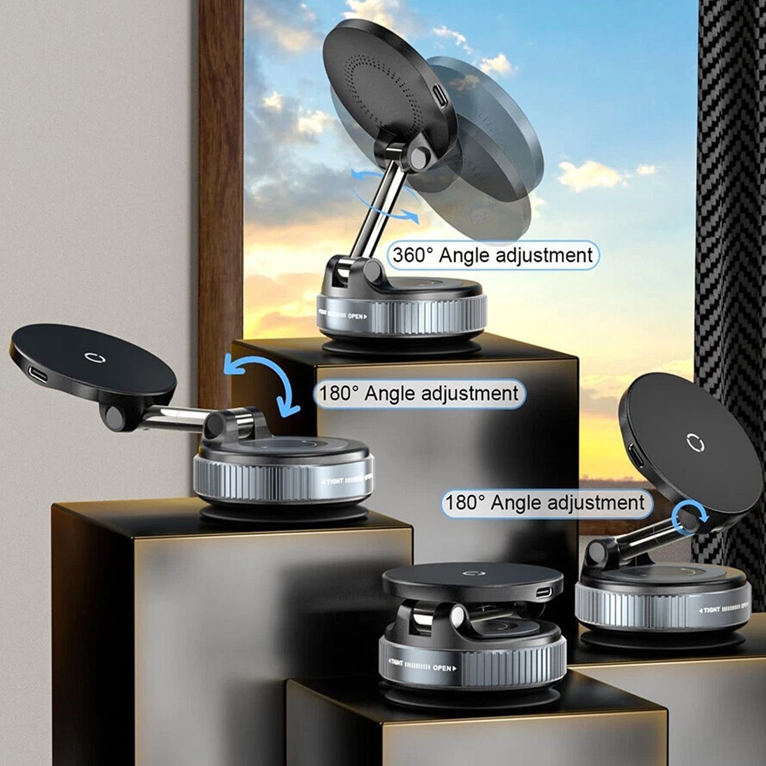 MagLock | 15W Magnetic Wireless Car Charger