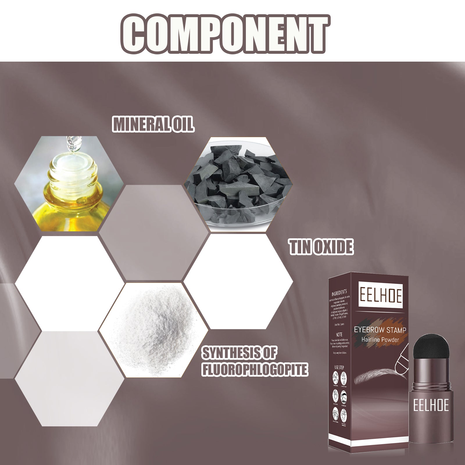 Brow Print Mold Thrash Lazy Eyebrows Fill Makeup Brow Cake Waterproof Hairline Powder