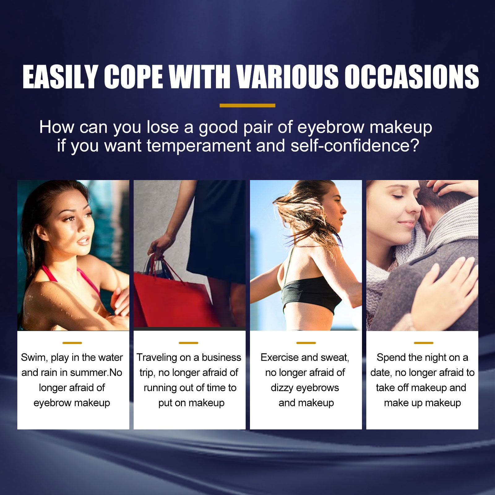 Eyebrow Powder Set Makeup Natural Lasting Waterproof Not Easy To Decolorize Dizzy Lazy Seal Eyebrow Powder Set