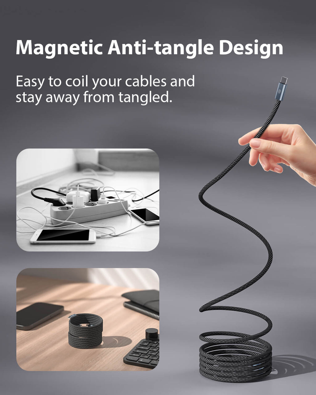 MagCable | Magnetic Anti-tangle Cable